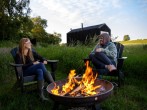 By the firepit